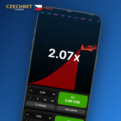 Dual bet funkce Aviator v Czechbet Casino — dva nezávislé sázkové panely v jednom kole