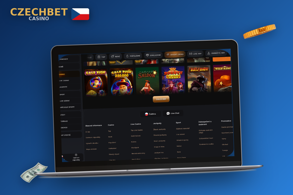 Mladý hráč objevuje tisíce kasino her na Czechbet Casino online z domova