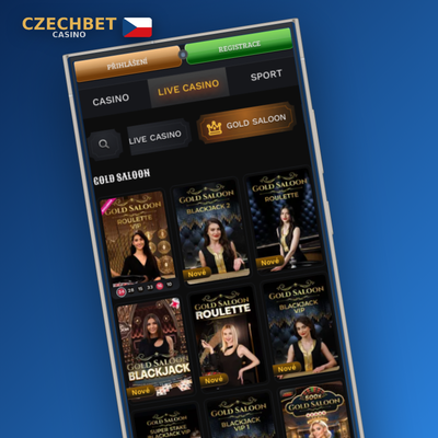 Ikona katalogu her Czechbet Casino apps – tisíce slotů a stolních her vždy po ruce